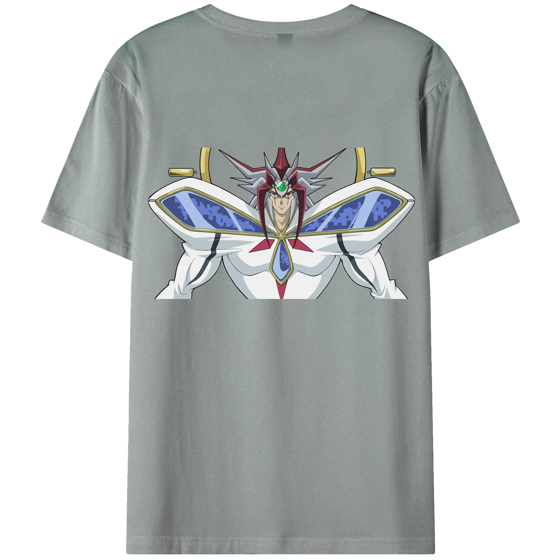 （画像用） 遊☆戯☆王 Yu-Gi-Oh! 綿100％ メンズ半袖Tシャツ（バックプリント） 通気性